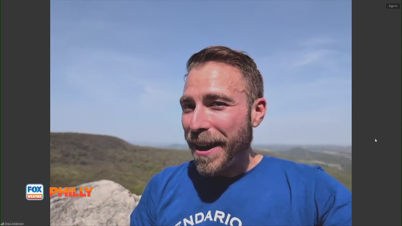 Watch as Drew hikes the Appalachian Trail in Berks County | FOX Weather Philly