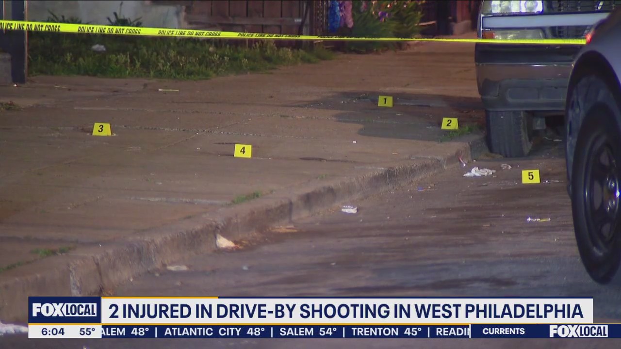 Man, woman injured in drive-by shooting in West Philadelphia | FOX 29 ...