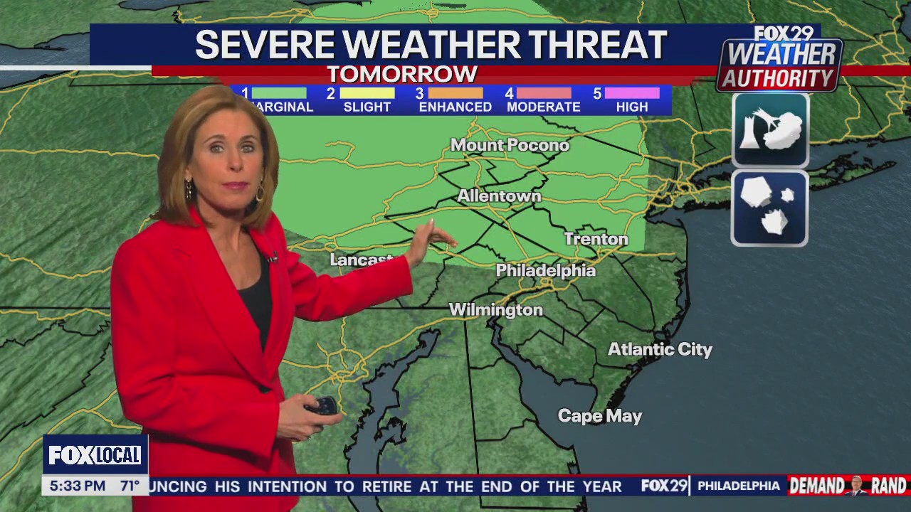 Weather Authority: Monday 5 p.m. forecast