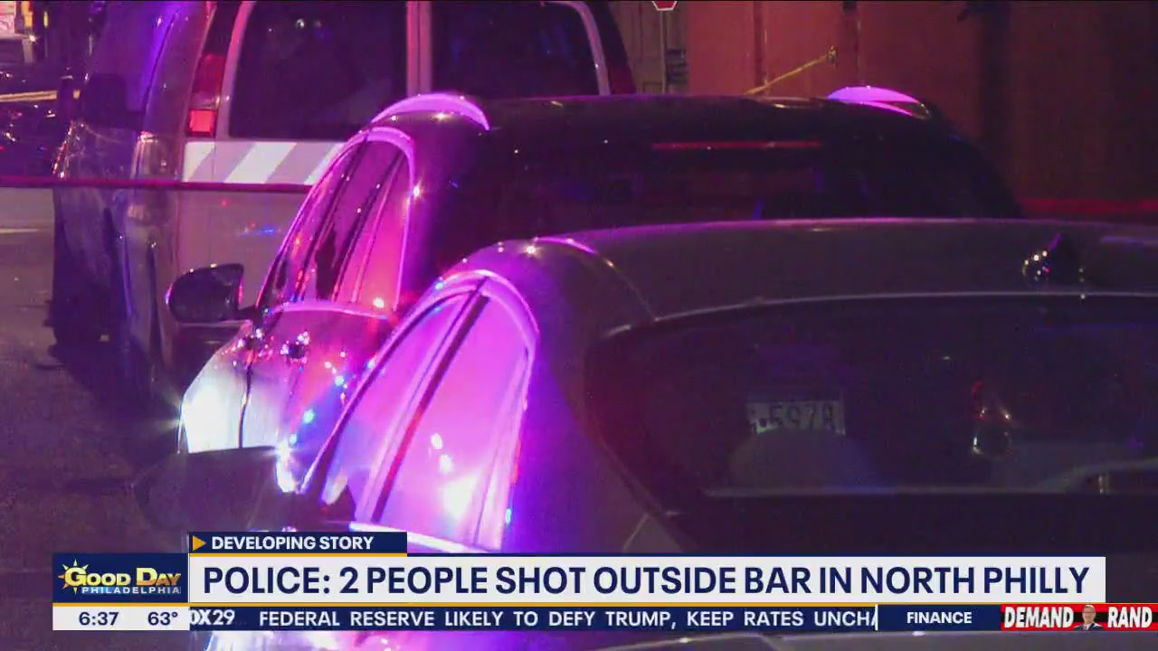 Man, woman critical after drive-by shooting outside Philly bar: police