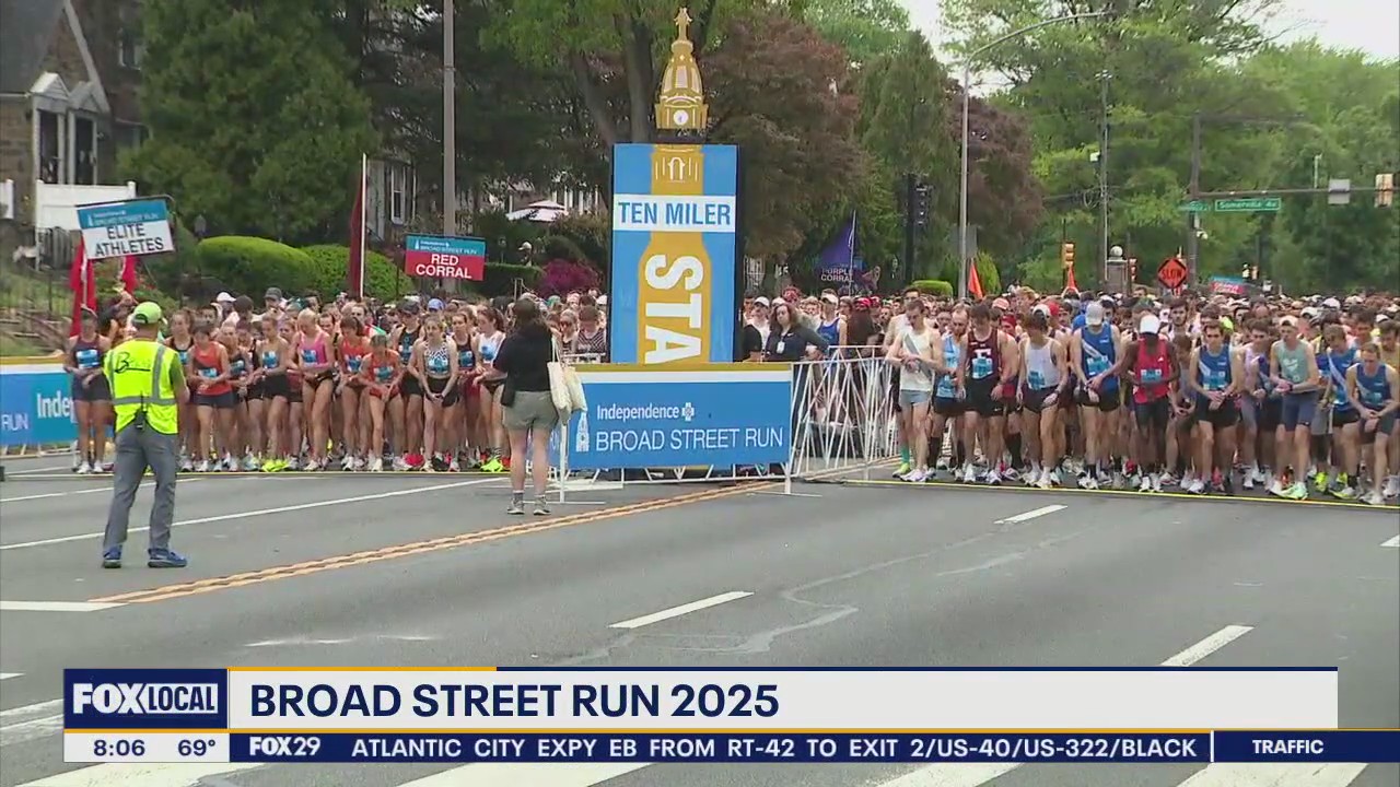 Broad Street Run 2025 underway in Philadelphia