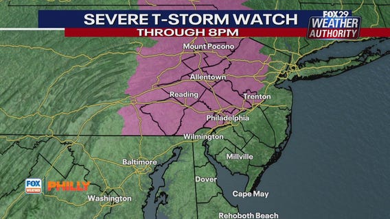 Severe storms on the move in the Delaware Valley | FOX Weather Philly