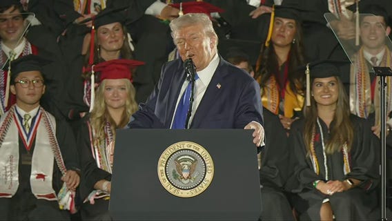 Trump delivers University of Alabama commencement speech