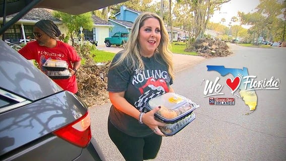 Hot meals delivered to Florida neighborhoods hit by Hurricane Ian