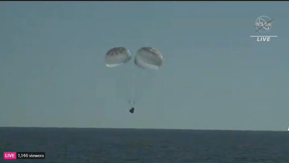 NASA, SpaceX's Crew-4 splash down near Florida coast Friday