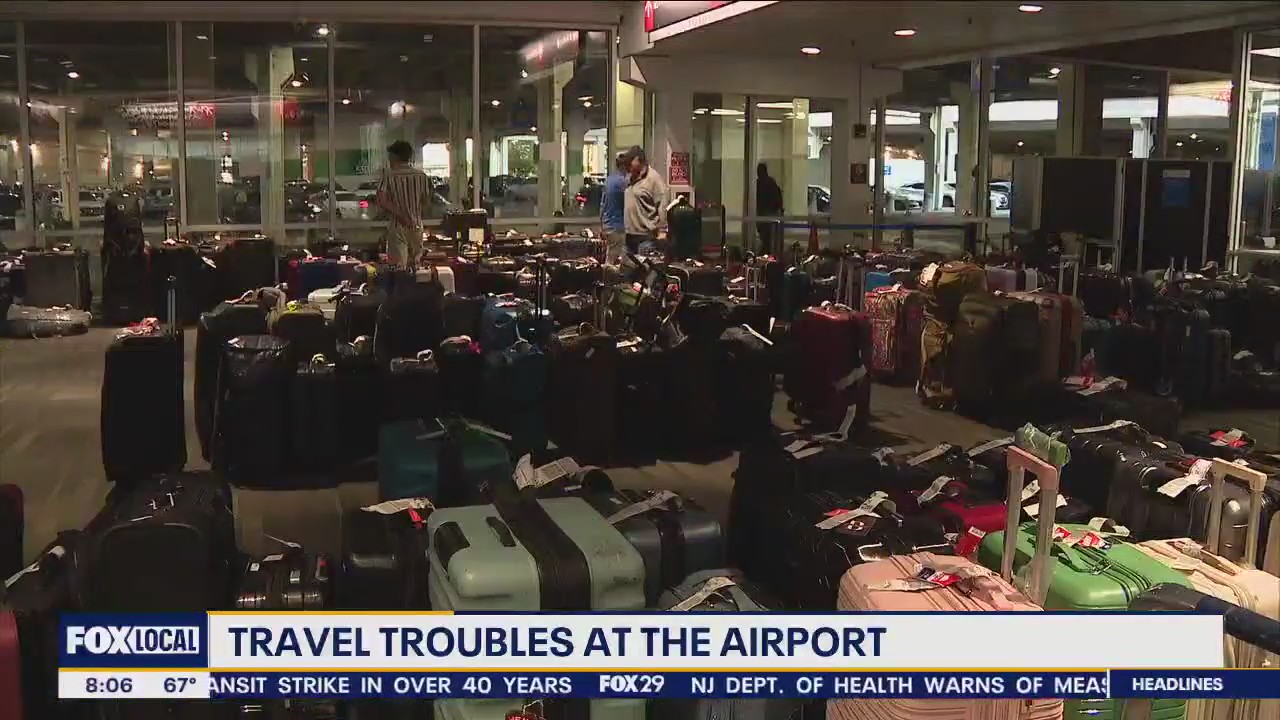 Over 65 canceled flights; nearly 250 delayed after electrical issue causes ground stop at Philly International