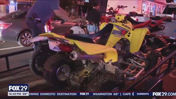 Philly police step up efforts to confiscate ATVS, dirt bikes