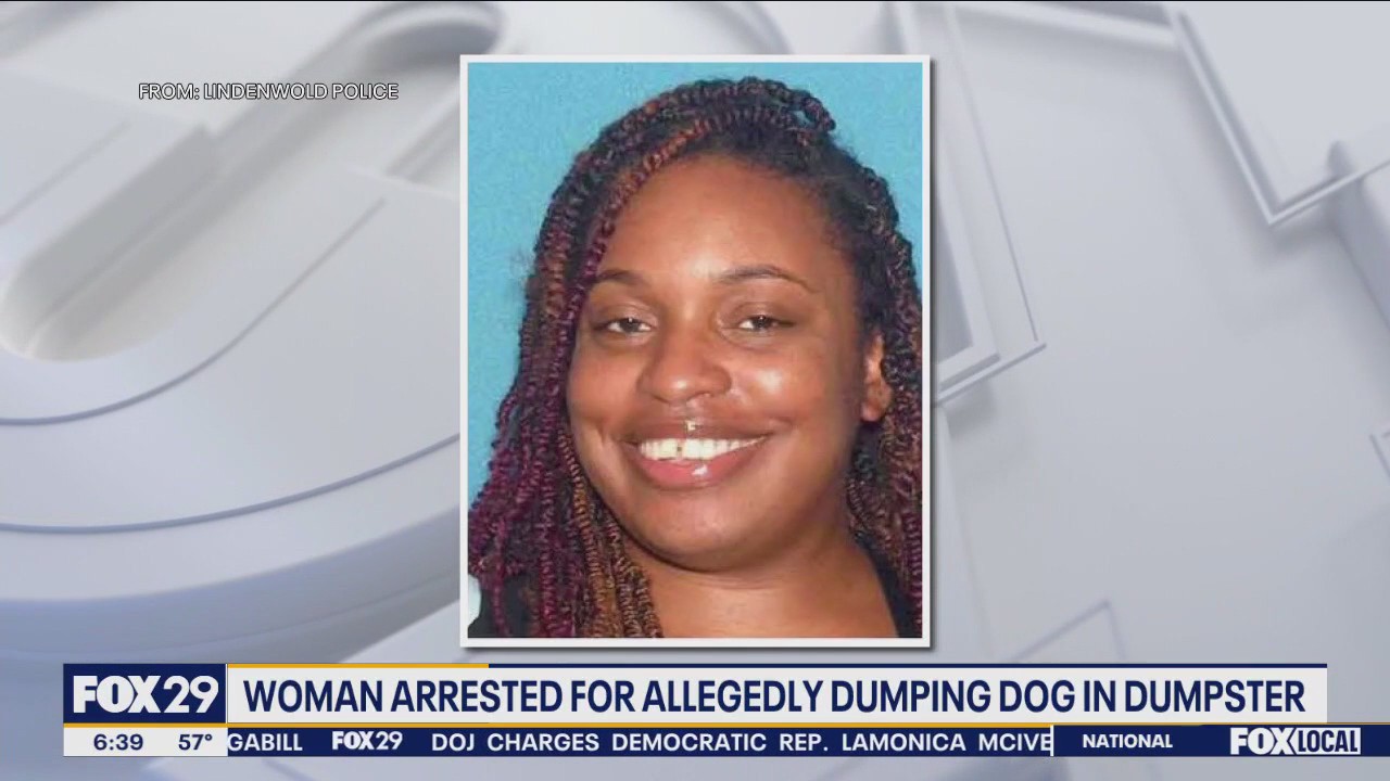 Woman arrested after starved dog dumped in trash bag at South Jersey apartments