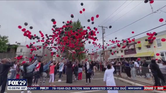 Heartbroken family, friends hold balloon release for man killed in Fairmount Park shooting