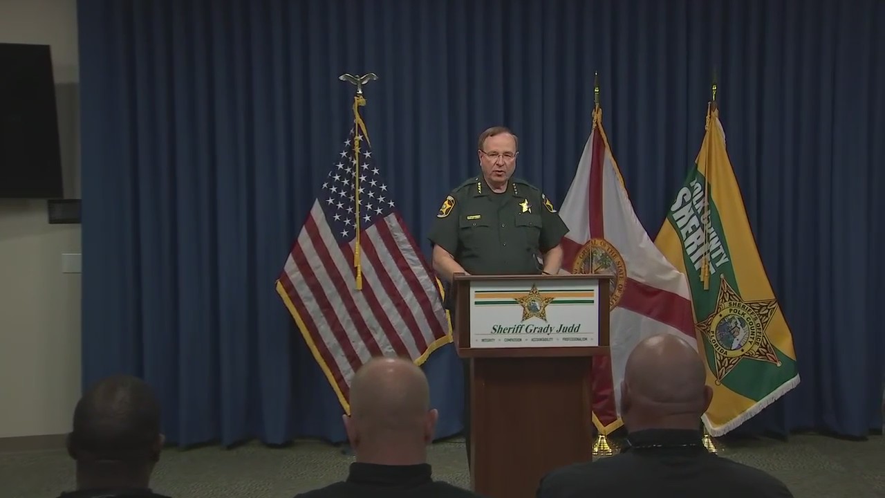 Polk Co. Sheriff Grady Judd talks about deputy being shot 6 times in chest