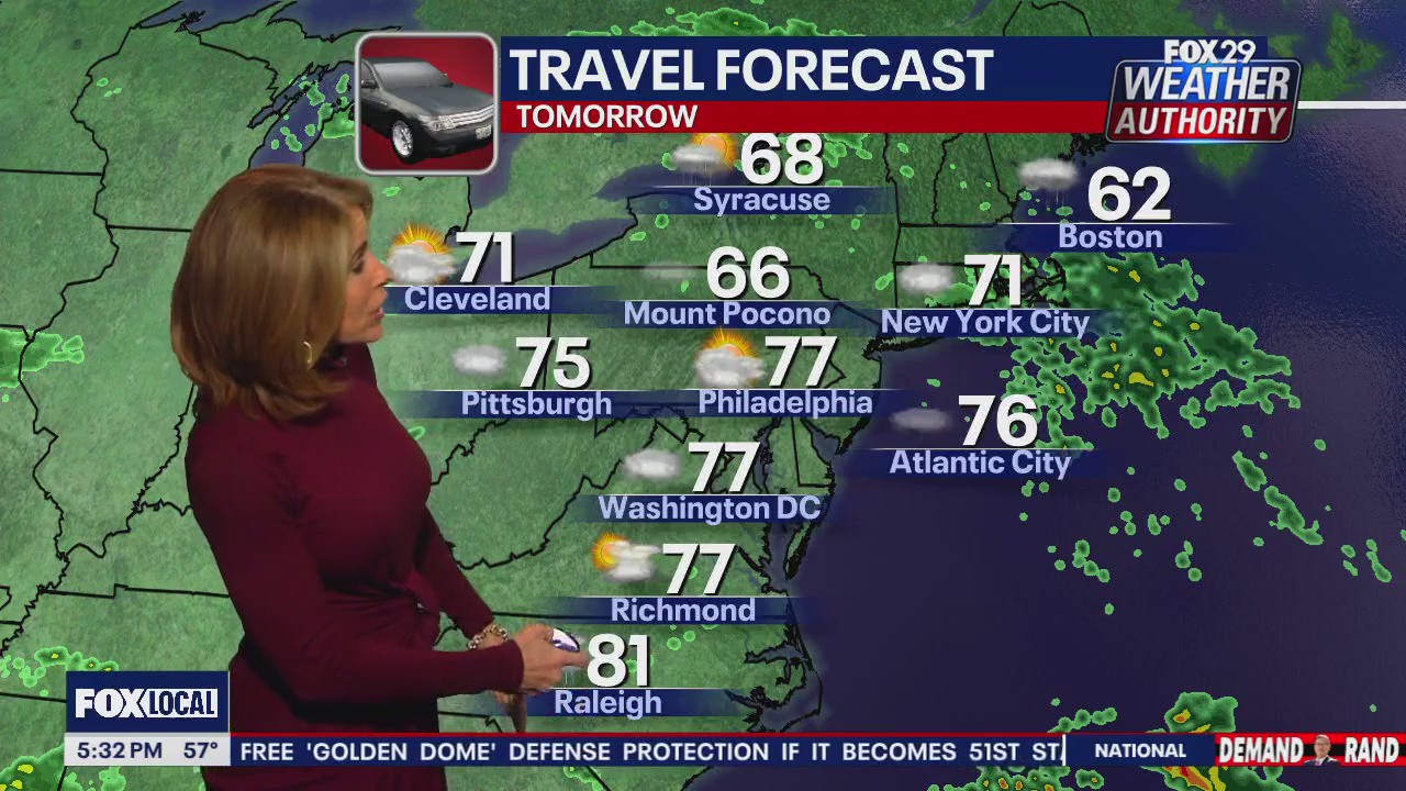 Weather Authority: 5 p.m. Wednesday forecast