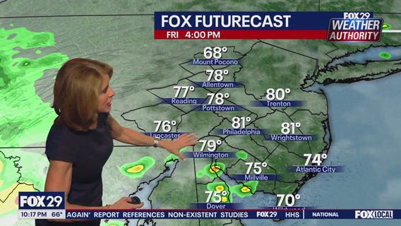 Weather Authority: 10 p.m. Thursday forecast