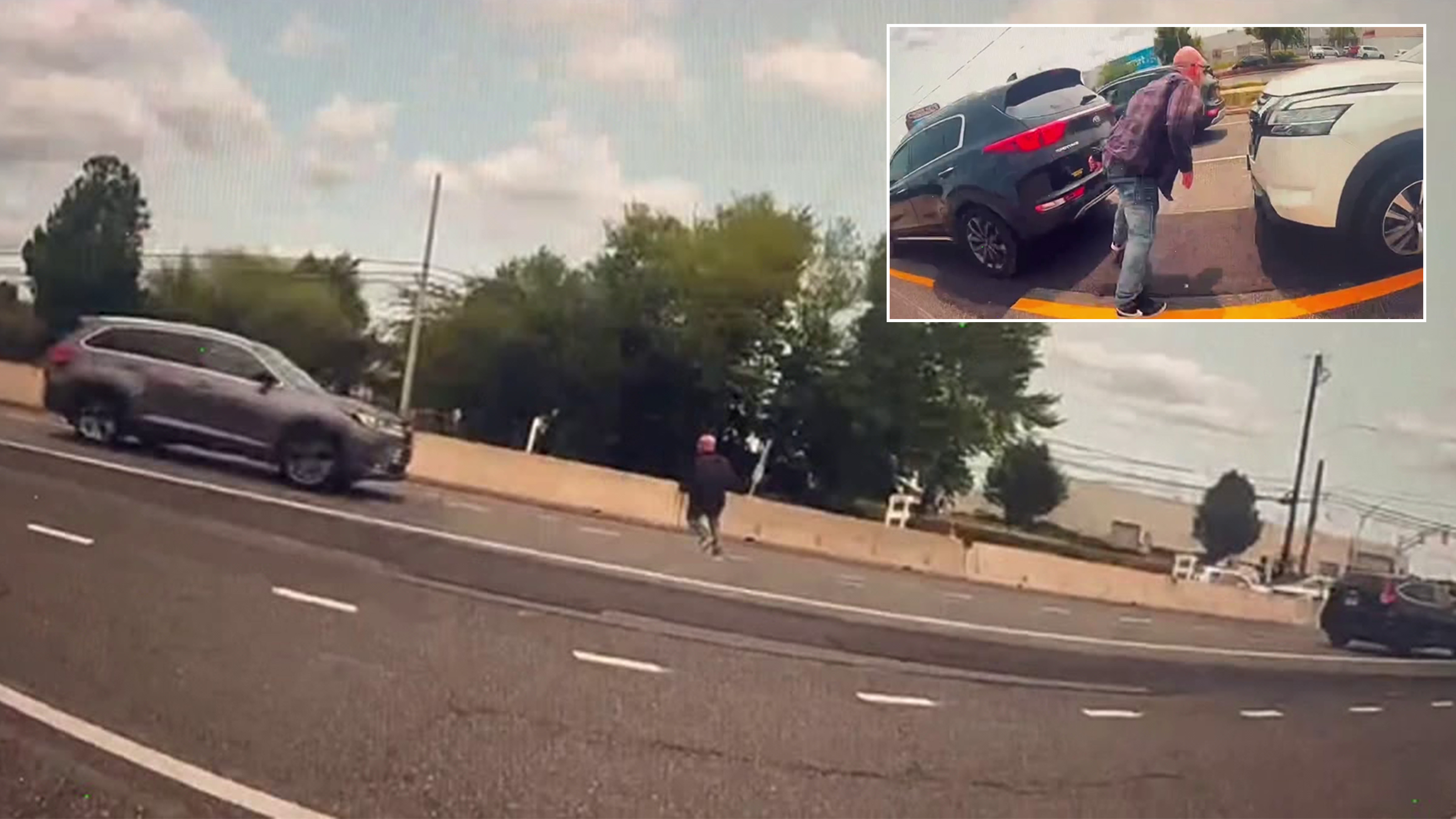 Suspect bolts across highway, through traffic to evade arrest in South Jersey