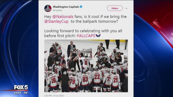 Capitals bringing Stanley Cup to Saturday's Nationals game; Ovechkin to throw out first pitch