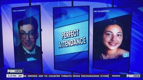 Twins mark near-perfect attendance record through 12 years of school