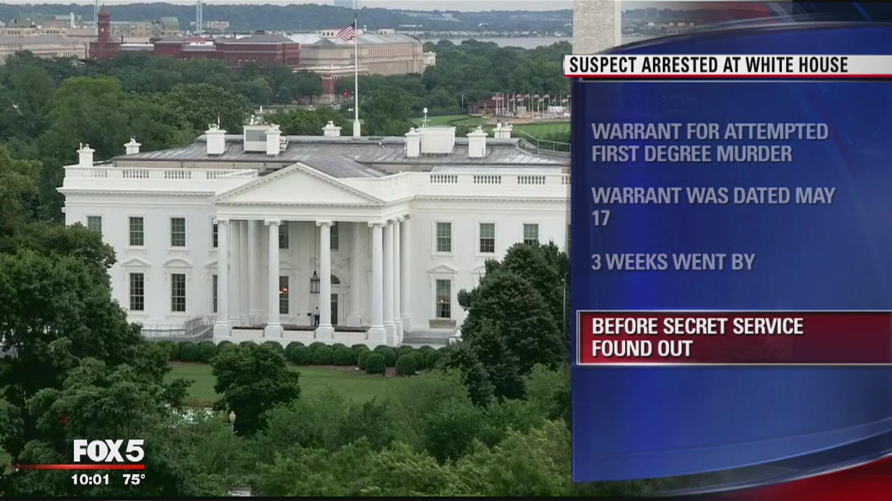 Contractor arrested outside White House for attempted murder warrant