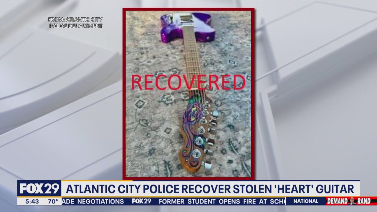 Guitar recovered after Heart instruments theft in Atlantic City
