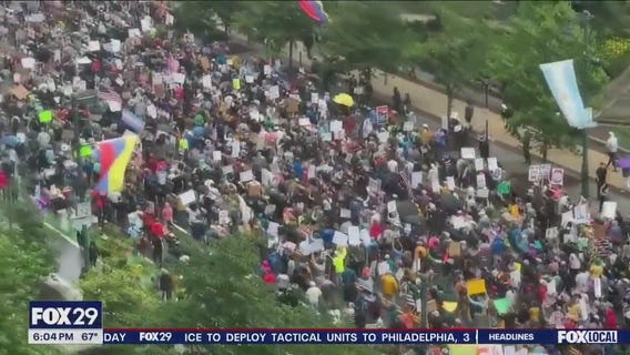 Thousands turn out for No Kings protest in Philly