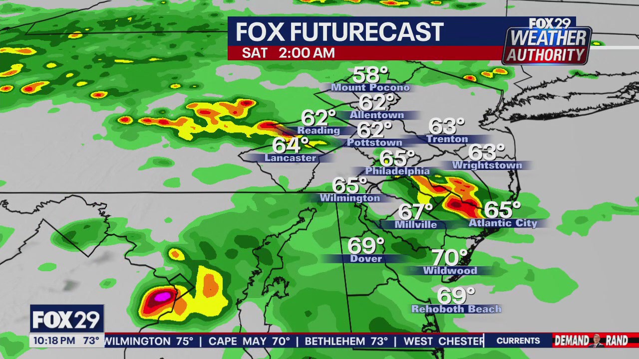Weather Authority: 10 p.m. Friday forecast