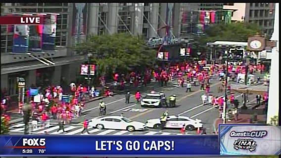 Fans swarm DC as Caps look to win Stanley Cup