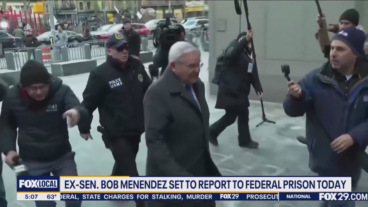 Ex Sen. Bob Menendez to report to federal prison