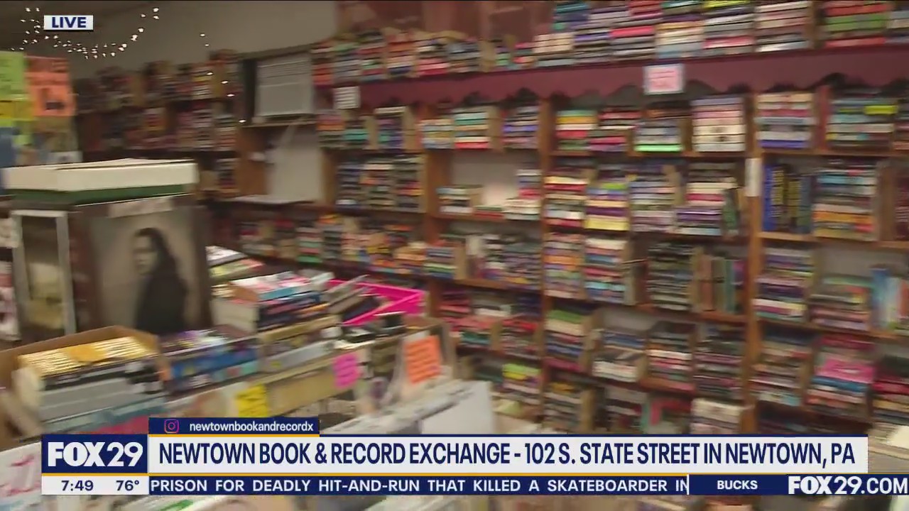 Newtown Book & Record Exchange Features A CD Wall