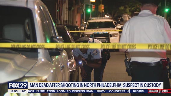 Man dead, suspect in custody after shooting in North Philadelphia