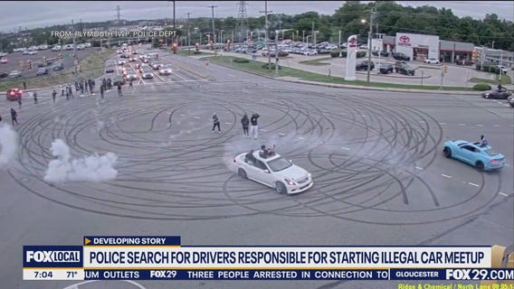 Police search for drivers after illegal car meetup in Plymouth Meeting