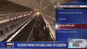 Metro will run for extra hour Thursday night for Caps fans watching Stanley Cup Final Game 5 in DC