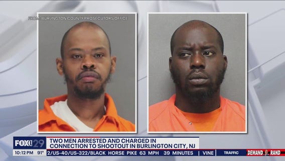 2 arrested after shootout in Burlington City