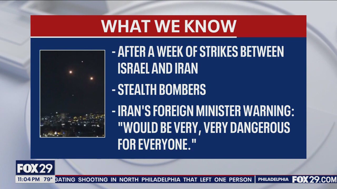 US bombs Iran, targeting nuclear facilities