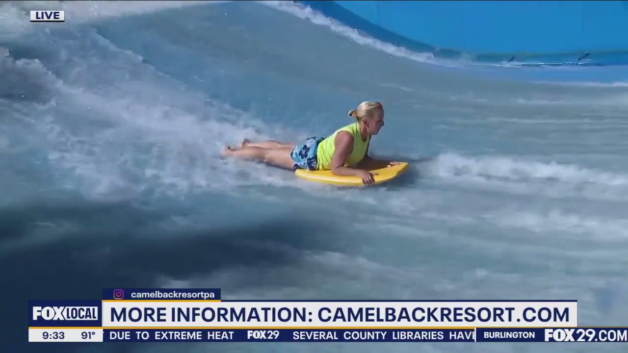 Jenn Rides The Waves At Camelbeach In The Poconos