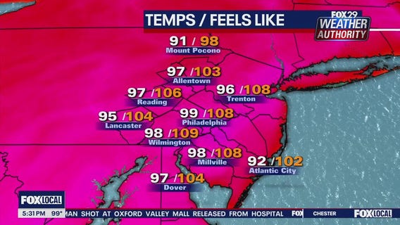 Weather Authority: Monday 5 p.m. forecast amid heat wave