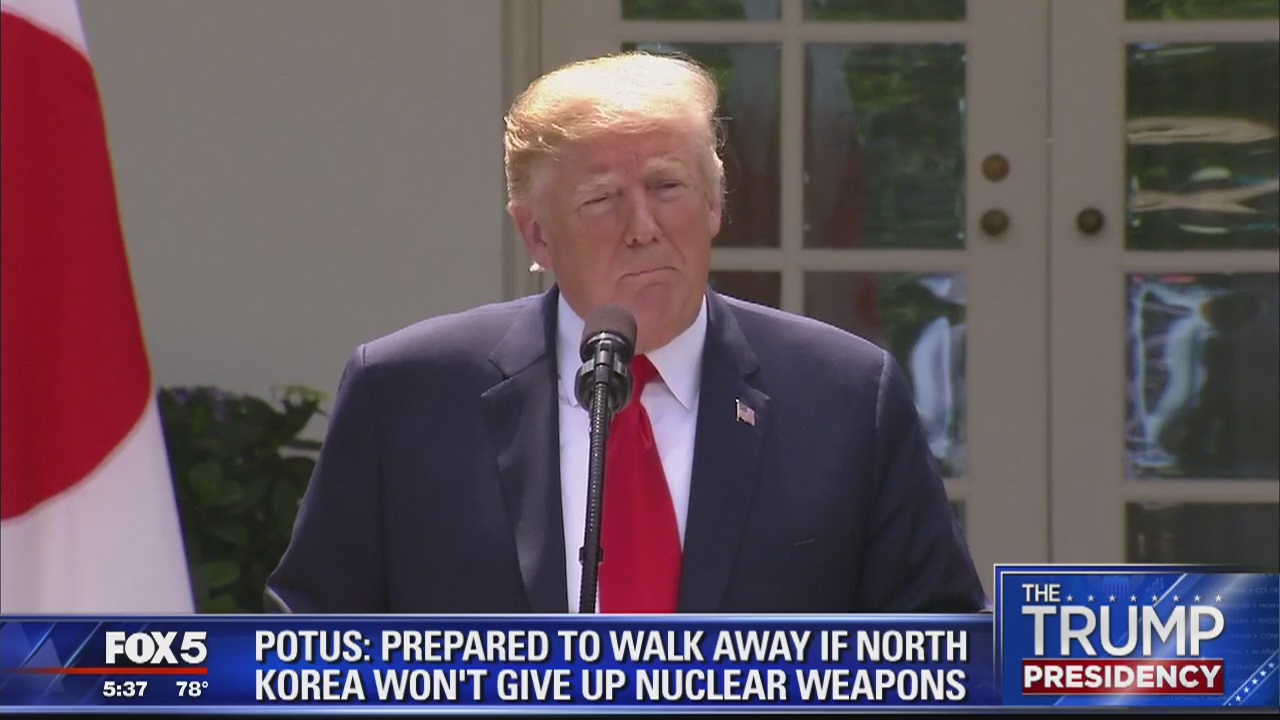 President Trump says outcome of summit with North Korea depends on 'attitude'