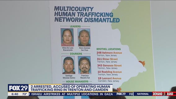 Prostitution ring bust: 8 suspects arrested, 15 victims rescued in Camden, Trenton