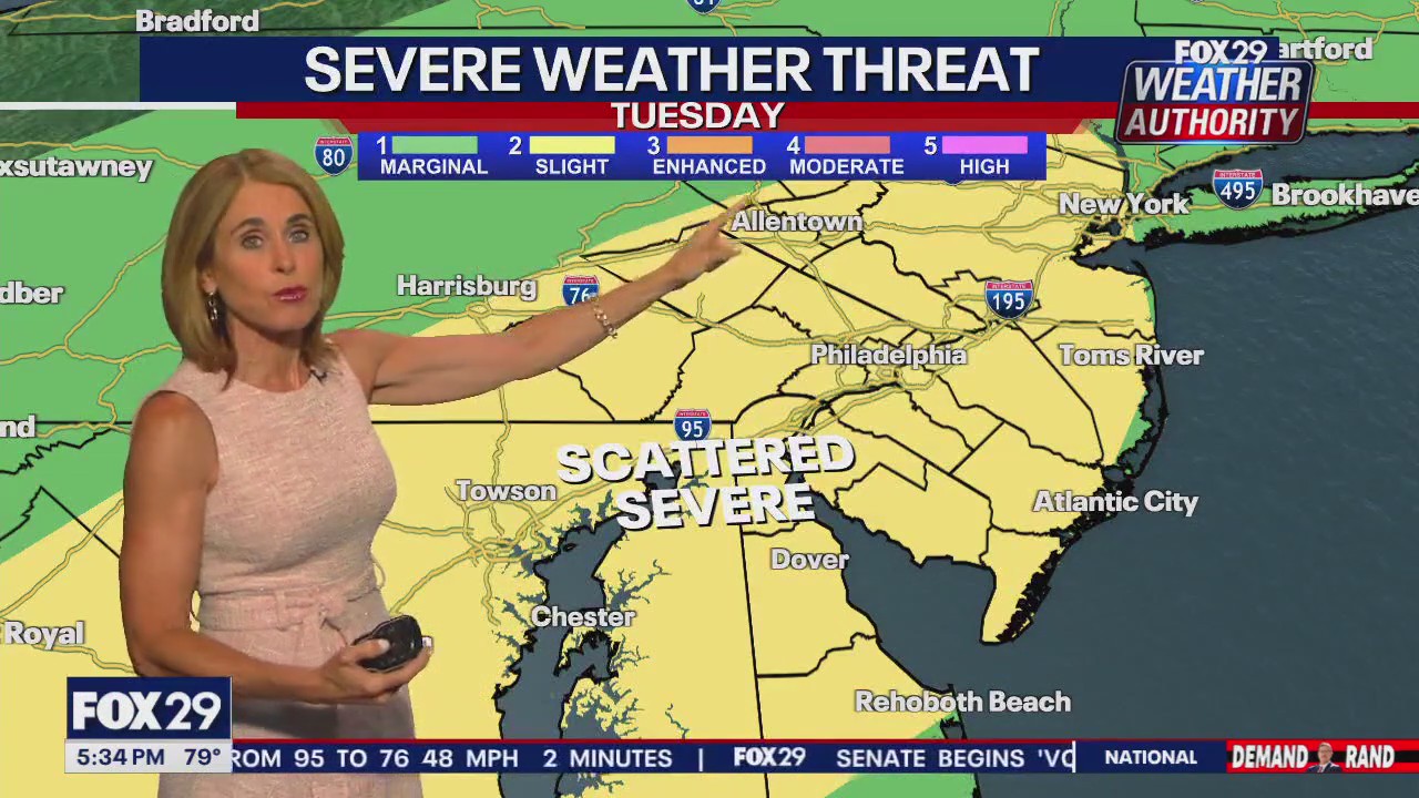 Weather Authority: Monday 5 p.m. forecast