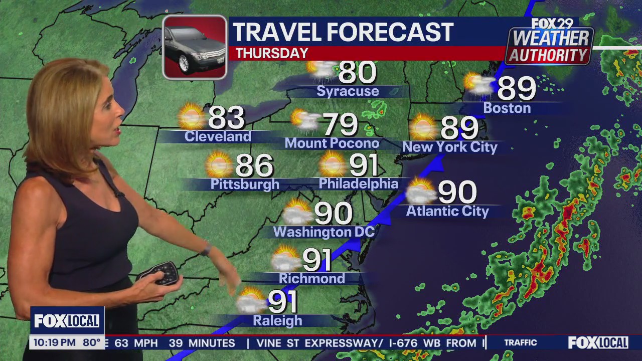 Weather Authority: 10 p.m. Wednesday forecast