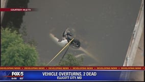 2 dead after car found overturned in Little Patuxent River in Ellicott City