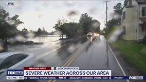Severe weather floods roadways, topples trees