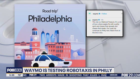 Waymo is testing their self-driving robotaxis in Philly this summer