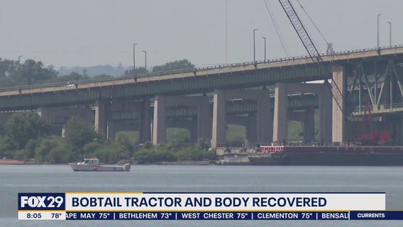 Driver, tractor-trailer cab recovered from Delaware River
