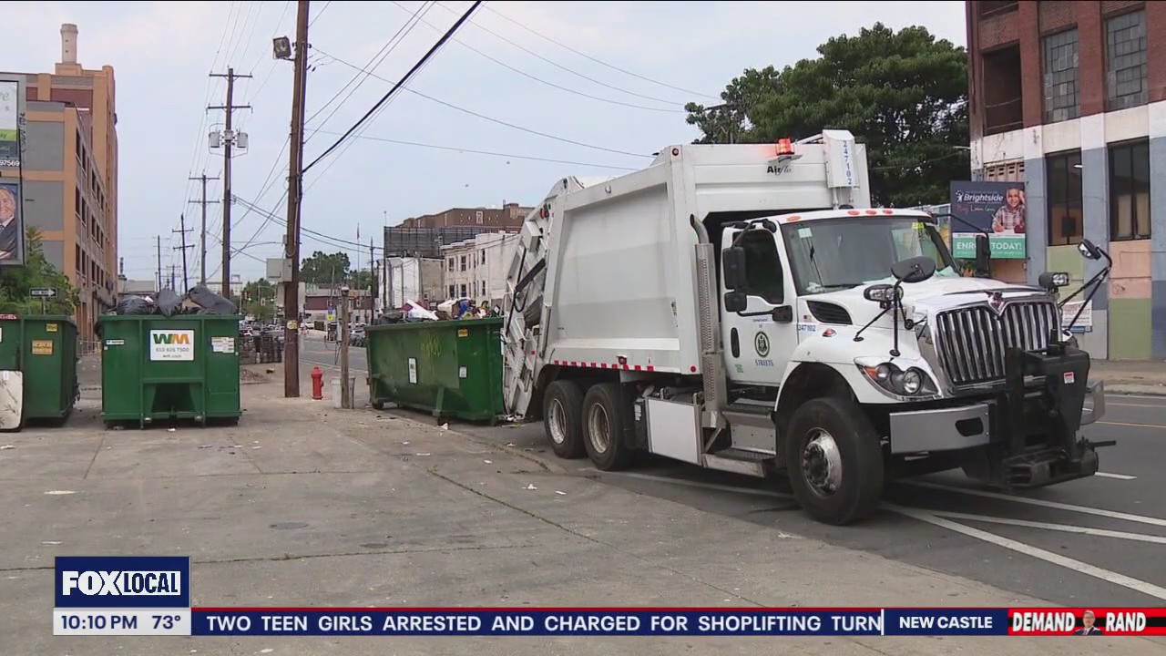 Trash collection, cleanup begins as work stoppage ends
