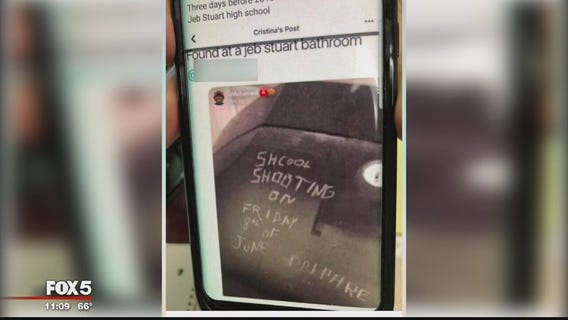 Fairfax County police investigating threat found in bathroom at J.E.B. Stuart High School