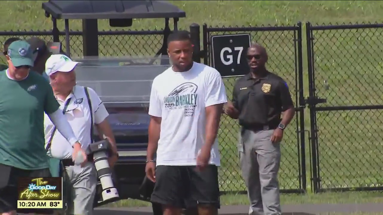 Saquon Barkley Hosts Youth Football Camp At North Penn High School