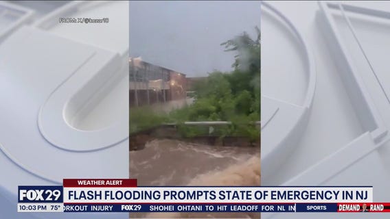Flash flooding prompts state of emergency in New Jersey