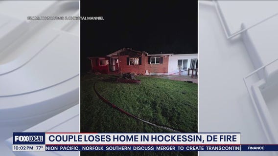 Couple loses home in Delaware fire