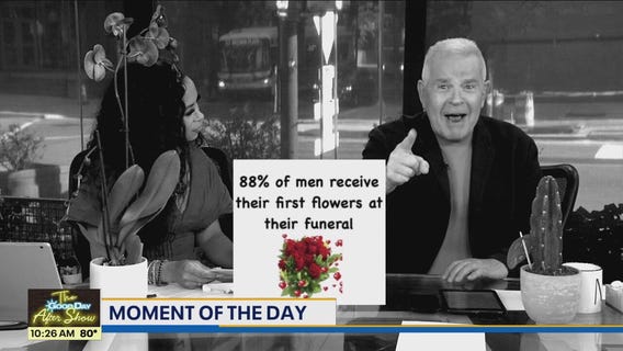 Moment of the Day: Receiving Flowers