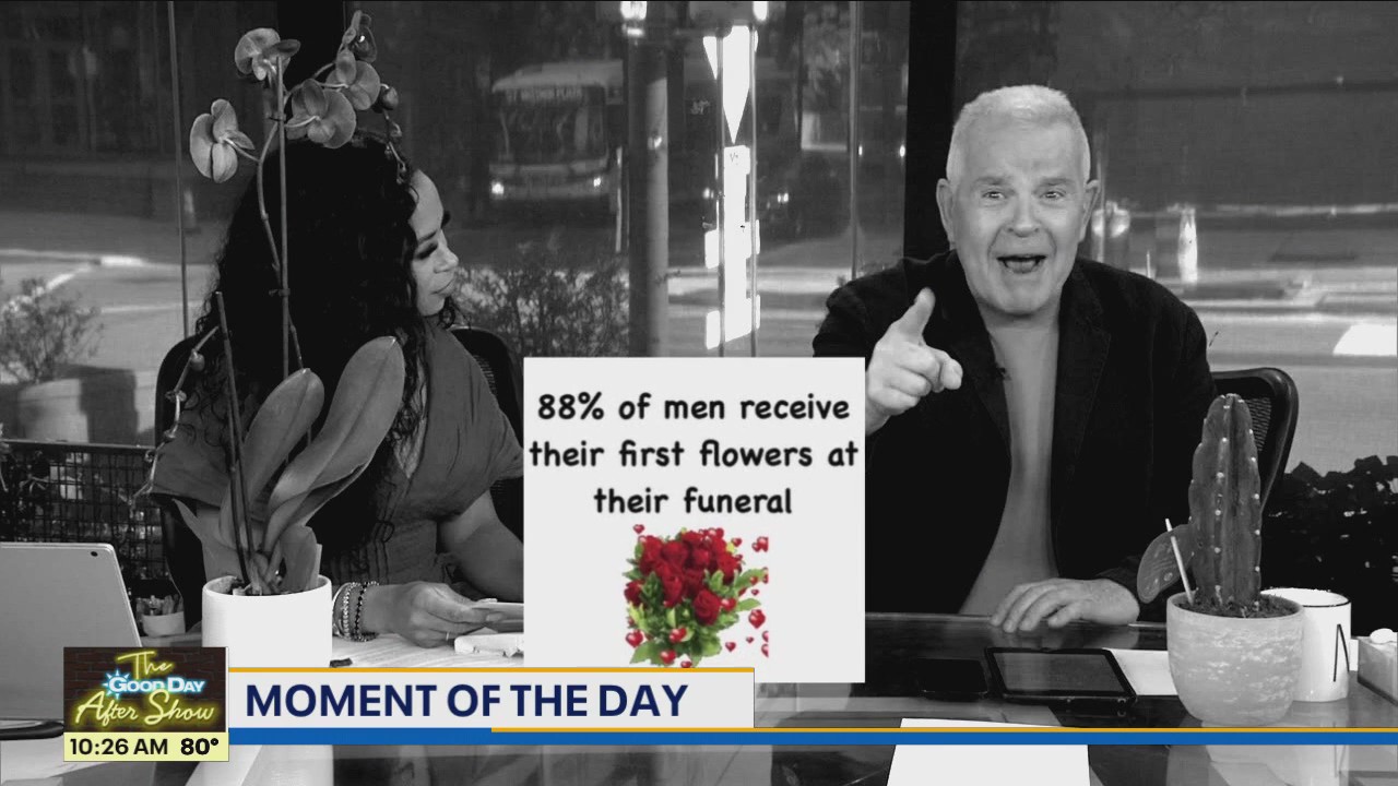 Moment of the Day: Receiving Flowers