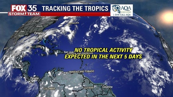 No tropical activity expected over the next 5 days