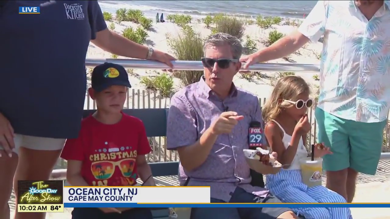 Bob Kelly hits the boardwalk in Ocean City